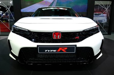 Honda car on display during the opening of the Brussels Motor Show at the Expo in Brussels, Belgium on Jan. 13, 2023.