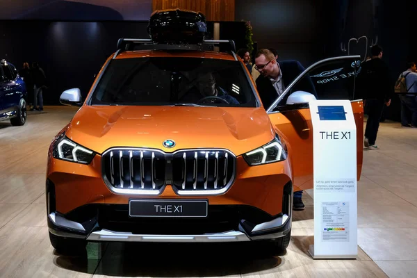 Bmw Car Display Opening Brussels Motor Show Expo Brussels Belgium — Photo
