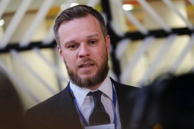 Gabrielius LANDSBERGIS, Foreign Affairs Minister arrives for an EU foreign ministers meeting in Brussels, Belgium on January 23, 2023.
