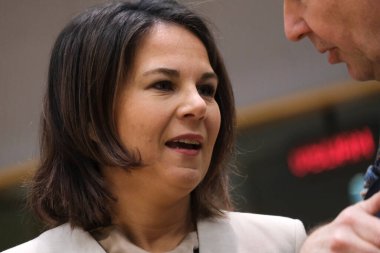 Annalena BAERBOCK, Foreign Affairs Minister arrives for an EU foreign ministers meeting in Brussels, Belgium on January 23, 2023.