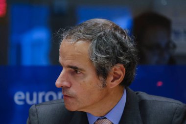 Director General of International Atomic Energy Agency Rafael Mariano Grossi attends the meeting of the European Parliament Foreign Relations Committee in Brussels, Belgium on January 24, 2023.