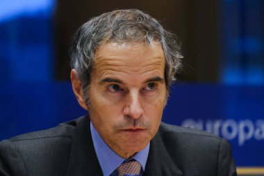 Director General of International Atomic Energy Agency Rafael Mariano Grossi attends the meeting of the European Parliament Foreign Relations Committee in Brussels, Belgium on January 24, 2023.