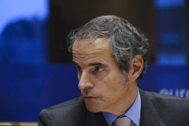 Director General of International Atomic Energy Agency Rafael Mariano Grossi attends the meeting of the European Parliament Foreign Relations Committee in Brussels, Belgium on January 24, 2023.