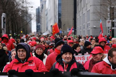 Workers take part in a protest action of the trade unions of the non-profit sector as they demand the government invest more in their sector,in Brussels, Belgium in January 31, 2023. 
