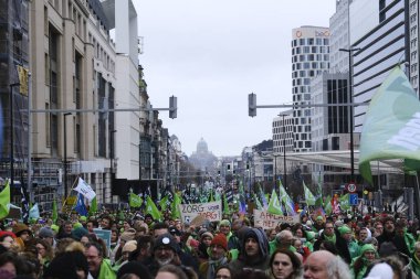 Workers take part in a protest action of the trade unions of the non-profit sector as they demand the government invest more in their sector,in Brussels, Belgium in January 31, 2023. 