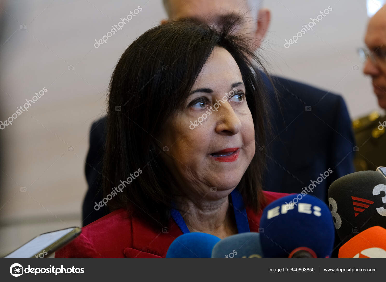Margarita Robles Minister Defence Arrives Two Day Meeting Alliance's 