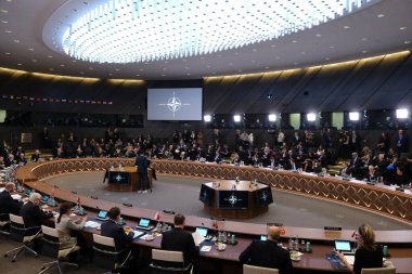 NATO Savunma Bakanları 'nın 14 Şubat 2023' te Brüksel, Belçika 'daki NATO Karargahında yaptığı iki günlük toplantıda NATO Savunma Bakanları toplantısı düzenlendi..