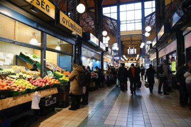 Consumers in traditional flea market in  Budapest, Hungary on December 23 ,2022. 