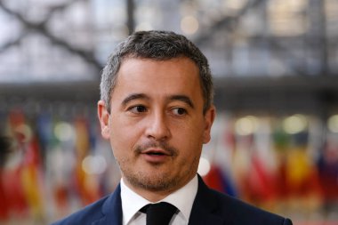 Bakan Gerald DARMANIN, 9 Mart 2023 'te Belçika' nın Brüksel kentindeki AB genel merkezine bir Adalet ve İçişleri Konseyi 'ne katılmak üzere geldi..