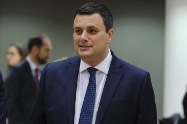 Bakan Byron Camilleri, 9 Mart 2023 'te Belçika' nın Brüksel kentindeki AB genel merkezine bir Adalet ve İçişleri Konseyi 'ne katılmak üzere geldi..