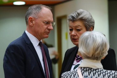 Bakan Gerhard KARNER, 9 Mart 2023 'te Belçika' nın Brüksel kentindeki AB genel merkezinde bir Adalet ve İçişleri Konseyi 'ne katılmak üzere geliyor..