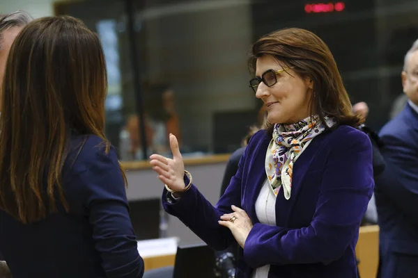 Catarina Sarmento Castro Ministra Justicia Asuntos Interior Llega Sede Bruselas — Foto de Stock