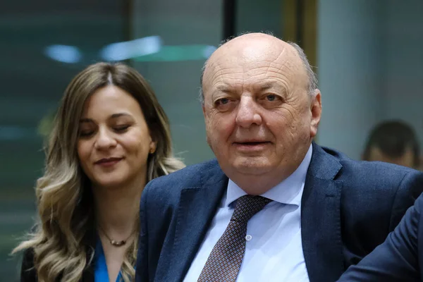 Gilberto PICHETTO FRATIN, Çevre Bakanı 16 Mart 2023 'te Brüksel, Belçika' daki Avrupa Çevre Konseyi 'ne katılmak üzere geliyor.