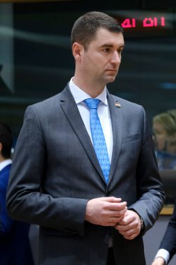 Enerji Bakanı Davor FILIPOVIC, 28 Mart 2023 'te Belçika' nın Brüksel kentindeki AB genel merkezine Ulaştırma, Haberleşme ve Enerji Konseyi için geldi..