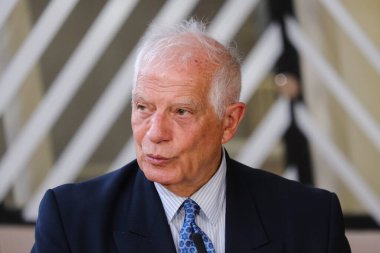 ABD Dışişleri Bakanı Antony Blinken ve AB Dışişleri Bakanı Josep Borrell, 4 Nisan 2023 'te Brüksel, Belçika' da gerçekleşen AB-ABD Enerji Konseyi Bakanlar Kurulu toplantısı öncesinde açıklama yaptılar..