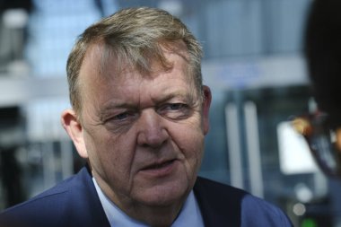 Lars Look RASMUSSEN, Dışişleri Bakanı NATO dışişleri bakanları toplantısına katılmak üzere 4 Nisan 2023 'te Brüksel, Belçika' daki NATO karargahına geldi..
