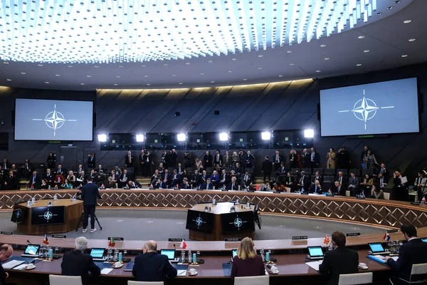 Reunión Ministros Asuntos Exteriores Otan Durante Una Reunión Dos Días —  Fotos de Stock