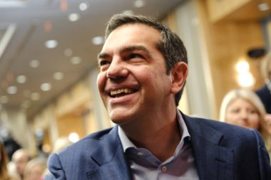 Yunanistan 'ın ana muhalefet Radikal Sol Koalisyonu (Syriza) parti lideri Alexis Tsipras, 9 Nisan 2023' te Atina 'daki SYRIZA Merkez Komitesi toplantısına katılmak üzere Yunanistan' a geldi. 