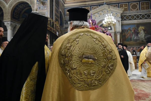 Orthodoxe Christelijke Gelovigen Nemen Deel Aan Epitaph Litanie Tijdens Heilige — Stockfoto
