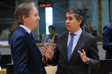 Francisco ANDRE, Kalkınma Bakanı 4 Mayıs 2023 'te Brüksel, Belçika' daki AB Dışişleri Konseyi 'ne (Kalkınma) katılmak üzere geldi.