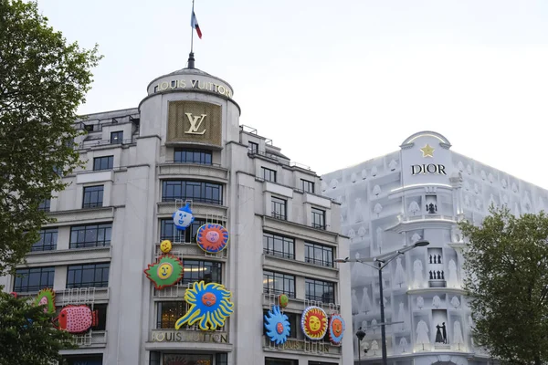 Vista Exterior Tienda Louis Vuitton Paris Francia Abril 2023 —  Fotos de Stock