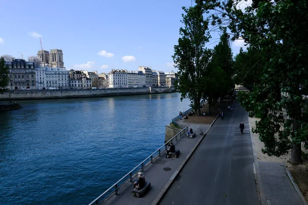 Mayıs 2023 Paris Fransa Daki Seine Nehrinin Manzarası — Stok fotoğraf