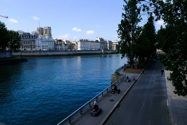 Mayıs 2023 Paris Fransa Daki Seine Nehrinin Manzarası — Stok fotoğraf