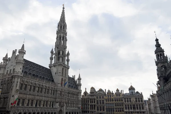 Vista Exterior Câmara Municipal Cidade Bruxelas Grand Place Abril 2023 — Fotografia de Stock