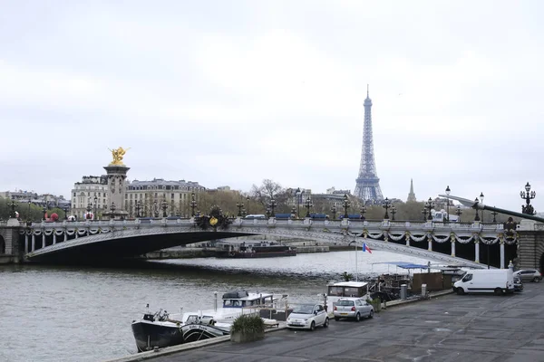 Nisan 2023 Paris Fransa Daki Seine Nehrinin Manzarası — Stok fotoğraf