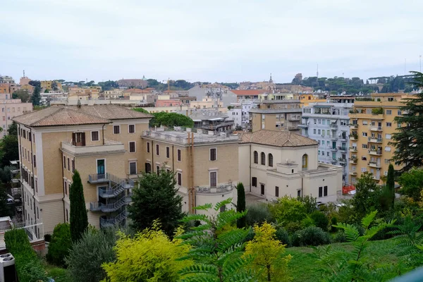 Εξωτερική Άποψη Των Διαμερισμάτων Στο Κέντρο Της Ρώμης Στην Ιταλία — Φωτογραφία Αρχείου