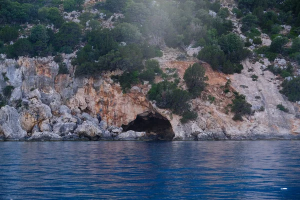 Una Cueva Marina Isla Cefalonia Grecia Julio 2021 —  Fotos de Stock