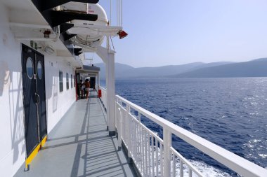 29 Temmuz 2021 'de Yunanistan' a giden bir yolcu gemisi..