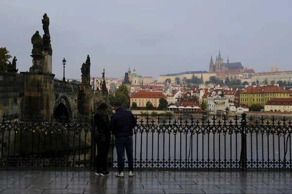 Çek Cumhuriyeti Nin Prag Kentinde Ekim 2022 Yapılan Güneşli Bir — Stok fotoğraf