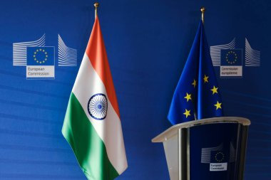 AB ve Hindistan, 16 Mayıs 2023 'te Brüksel, Belçika' daki AB genel merkezini işaretledi.