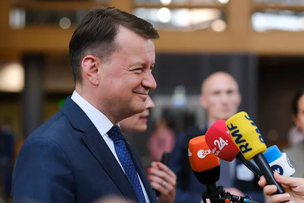 Mariusz Blaszczak Minister Van Defensie Arriveert Mei 2023 Ministers Van — Stockfoto