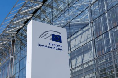 Avrupa Yatırım Bankası 'nın (EIB) 2 Haziran 2023 tarihli dış görünümü.