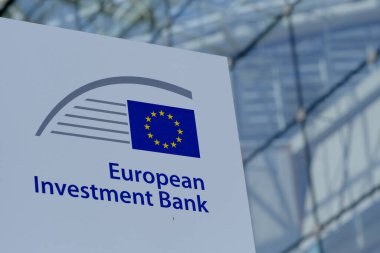 Avrupa Yatırım Bankası 'nın (EIB) 2 Haziran 2023 tarihli dış görünümü.