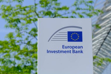Avrupa Yatırım Bankası 'nın (EIB) 2 Haziran 2023 tarihli dış görünümü.