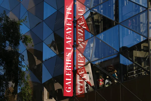 stock image Exterior view of Galeries Lafayette in Luxembourg on June 1, 2023.