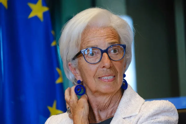 Christine Lagarde Presidenta Designada Del Banco Central Europeo Bce Asiste — Foto de Stock