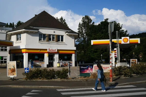 Gas Station Luxembourg City June 2023 — Stock Photo, Image