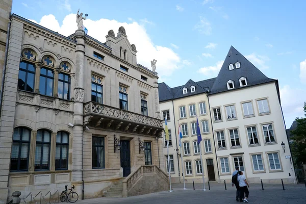 Construcción Cámara Diputados Ciudad Luxemburgo Junio 2023 — Foto de Stock