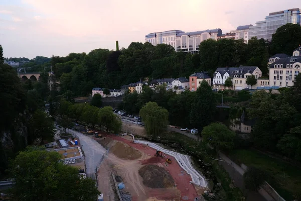 Vista Exterior Apartamentos Residenciais Centro Cidade Luxemburgo Junho 2023 — Fotografia de Stock