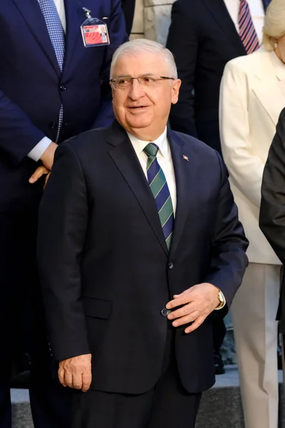 Yasar Guler Ministro Defensa Llega Para Una Foto Familiar Segundo — Foto de Stock