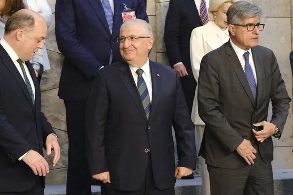 Yasar Guler Ministre Défense Arrive Pour Une Photo Famille Deuxième — Photo