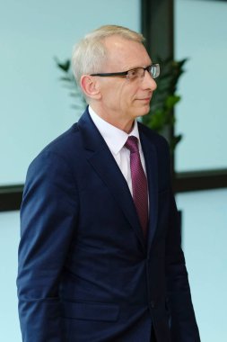 Avrupa Komisyonu Başkanı Ursula von der Leyen, Bulgaristan Başbakanı Nikolay Denkov 'u 28 Haziran 2023' te Brüksel, Belçika 'daki AB genel merkezinde karşıladı..