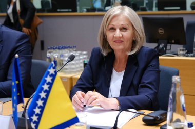 Bosna-Hersek Bakanlar Kurulu Başkanı Borjana KRISTO 19 Temmuz 2023 'te Brüksel, Belçika' daki AB-Bosna-Hersek İstikrar ve Ortaklık Konseyi 'ne katıldı..