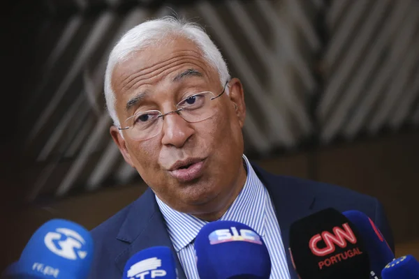 stock image Prime Minister of Portugal, Antonio Costa   arrives for a EU Summit, at the EU headquarters in Brussels, on June 29, 2023.