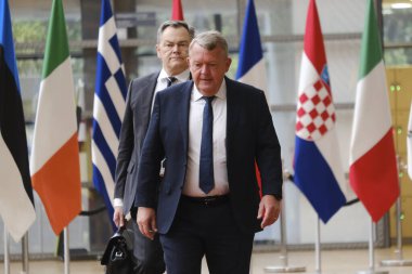 Lars Look RASMUSSEN, Dışişleri Bakanı AB Dışişleri Konseyi 'nin (FAC) 20 Temmuz 2023' te Brüksel, Belçika 'daki AB genel merkezine bir toplantısı için geldi.