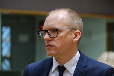Dışişleri Bakanı Andris PELSS, AB Dışişleri Konseyi 'nin (FAC) 20 Temmuz 2023' te Brüksel, Belçika 'daki AB genel merkezine bir toplantısı için geldi..